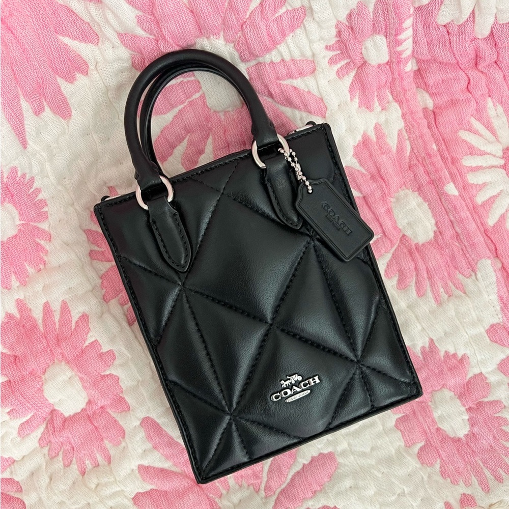 Coach Black Quilted Mini Bag